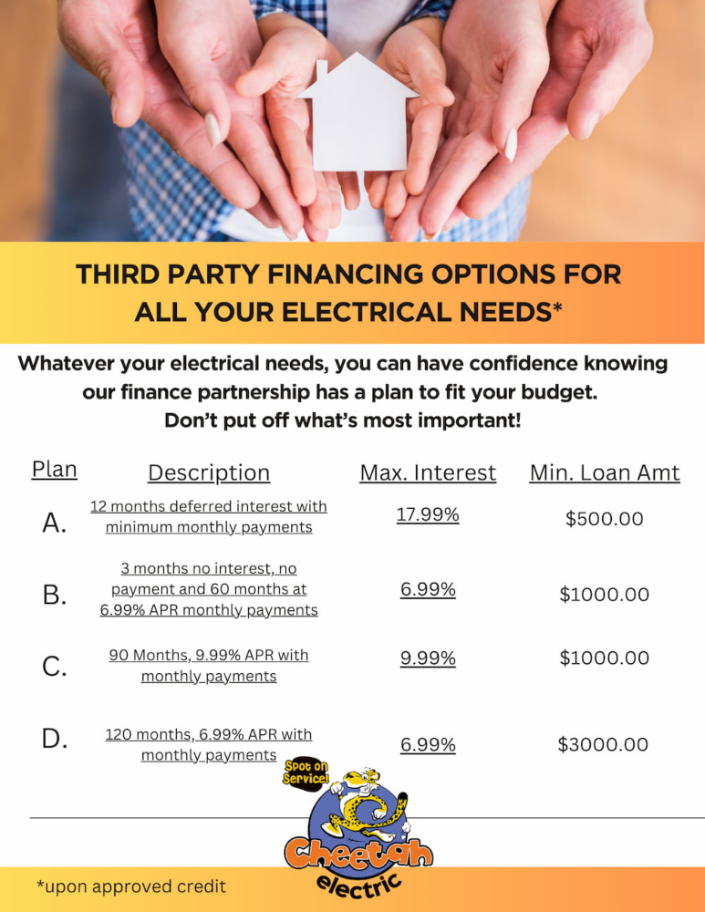 Cheetah electric financing options