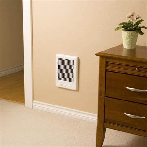 Wall heater installed